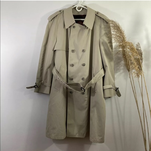 Moore’s Mens Trench Coat Tan size 44 short - Picture 1 of 13